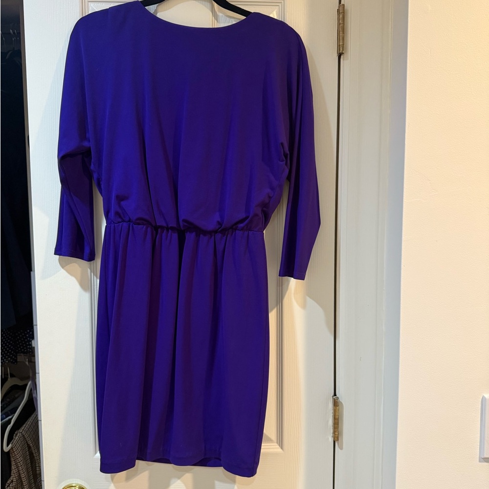 Trina Turk Vibrant purple Long Sleeve Dress